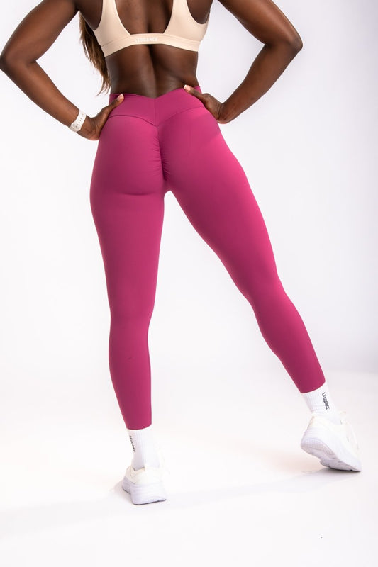 ContourBoost Deep-Rose Leggings