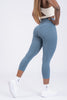 Soft-Skin Capri Deep-Jade Leggings