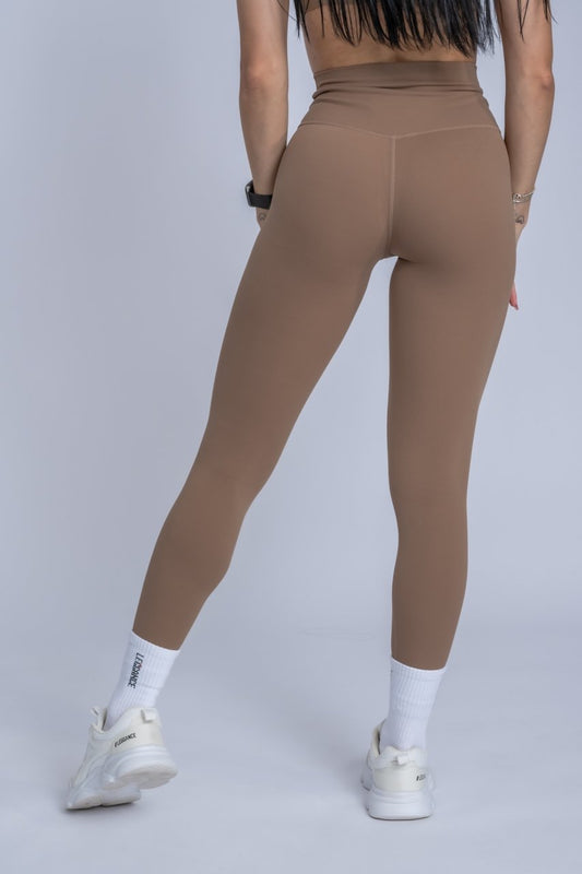 Soft-Skin Cocoa-Brown Leggings