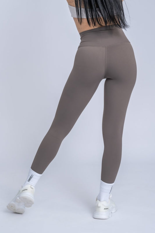 Soft-Skin Khaki-Brown Leggings