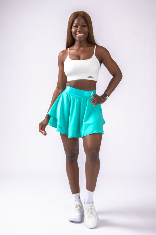 ALESSA Caribbean-Green Sports Skirt