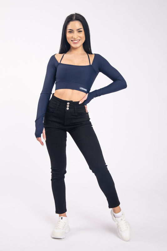 Top  Confident Navy-Blue